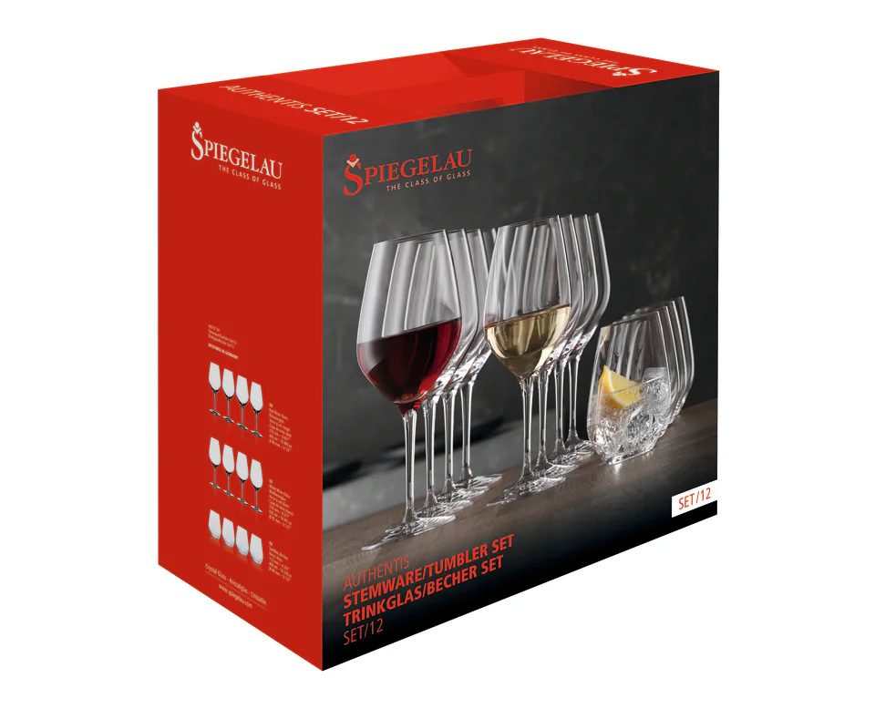 SET X 12 COPAS AUTHENTIS de cristal Spiegelau, vista 4