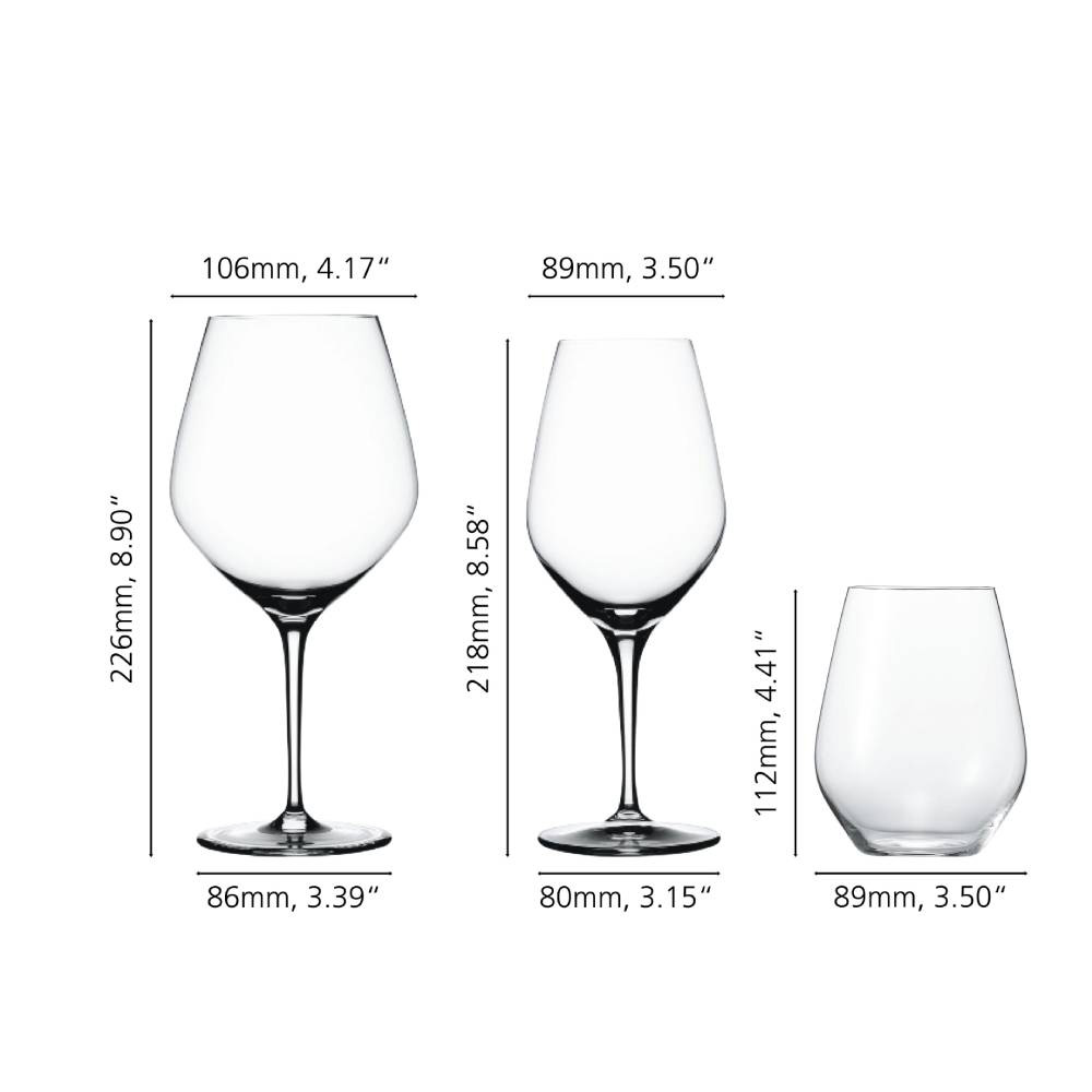 SET X 12 COPAS AUTHENTIS de cristal Spiegelau, vista 5