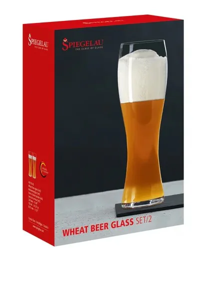 SET X 2 VASO HEFEWEIZEN BEER de cristal Spiegelau, vista 3