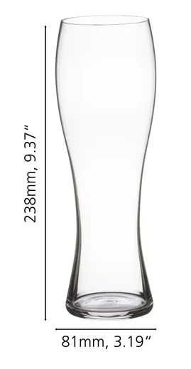 SET X 2 VASO HEFEWEIZEN BEER de cristal Spiegelau, vista 4