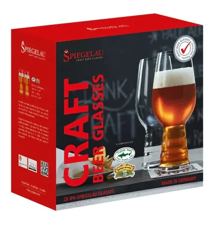 SET X 2 VASO IPA BEER de cristal Spiegelau, vista 3