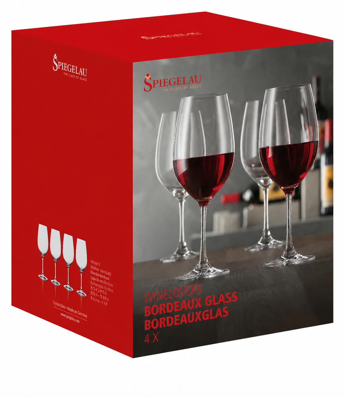 SET X 4 COPA BORDEAUX WINELOVERS de cristal Spiegelau, vista 3