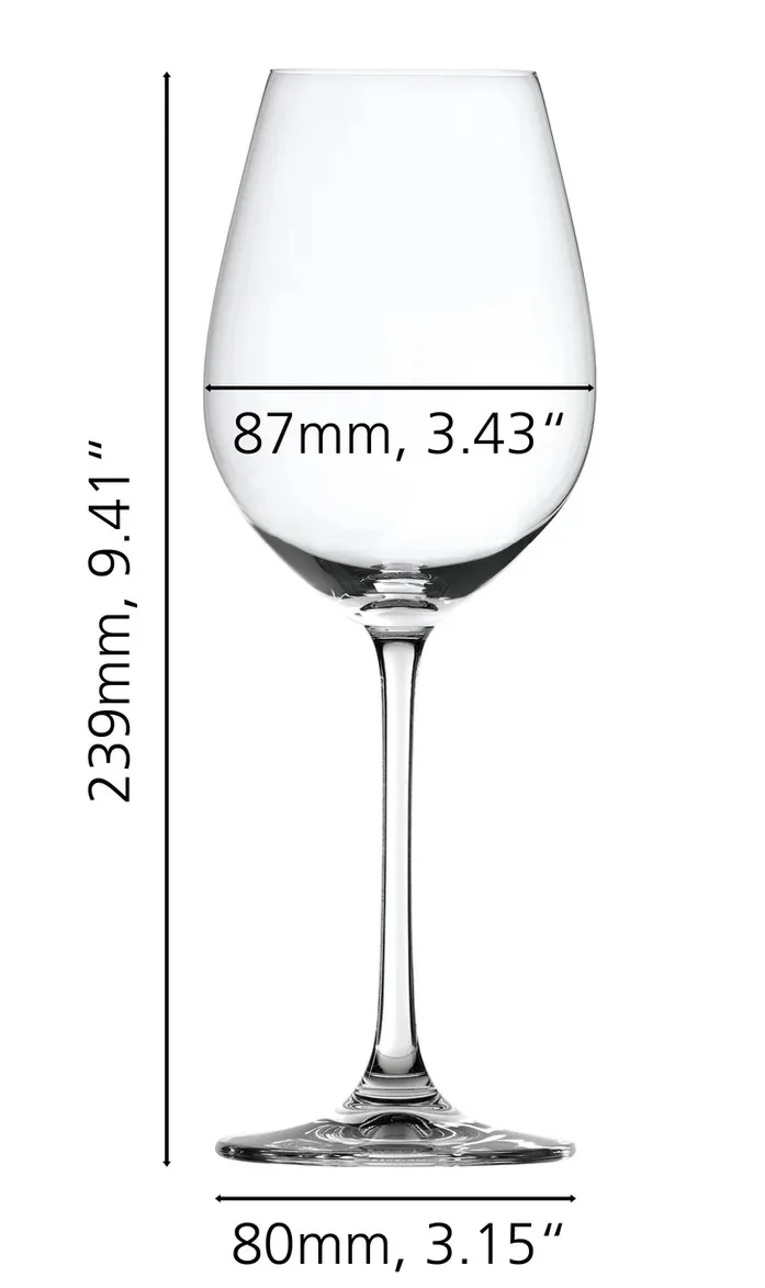 SET X 4 COPA VINO BCO SALUTE de cristal Spiegelau, vista 4