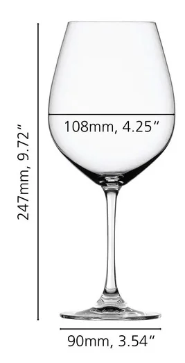 SET X 4 COPA BURGUNDY SALUTE de cristal Spiegelau, vista 4