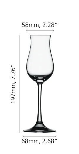 SET X 4 COPA DIGESTIVE / PISCO de cristal Spiegelau, vista 4