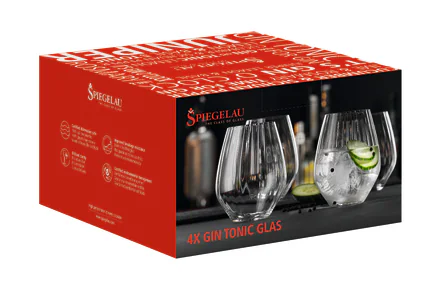 SET X 4 COPA GIN & TÓNIC SIN TALLO de cristal Spiegelau, vista 3