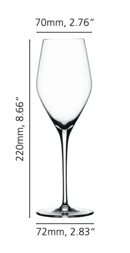 SET X 4 COPA PROSECCO de cristal Spiegelau, vista 4
