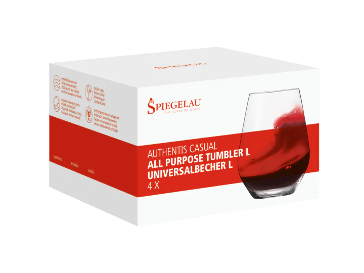 SET X 4 VASOS TUMBLER L A. CASUAL de cristal Spiegelau, vista 3