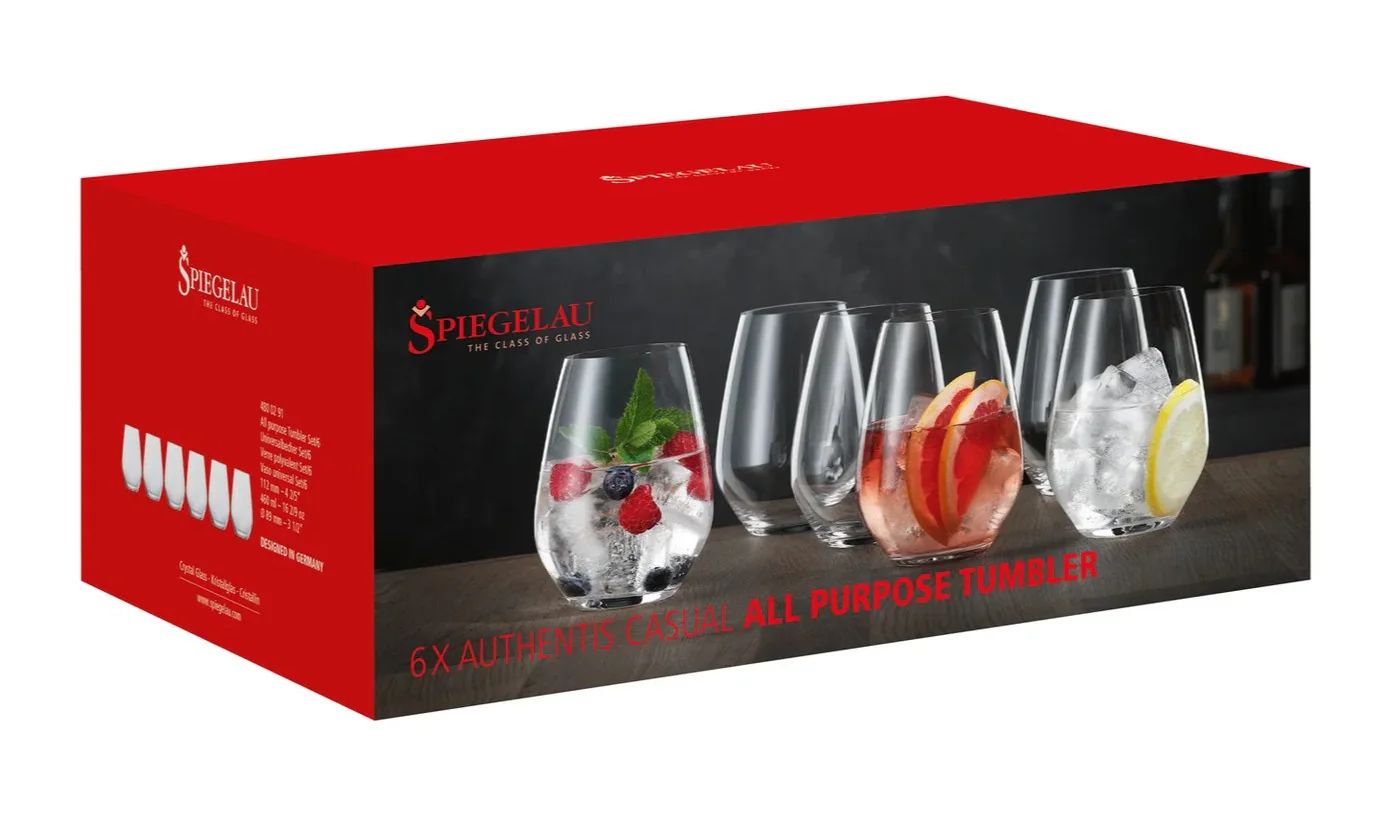 SET X 6 VASO UNIVERSAL AUT. CASUAL de cristal Spiegelau, vista 3